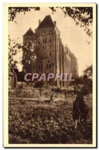 Old Postcard Solesmes L & # 39imposante Silhouette L & # 39abbaye