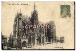 Old Postcard Metz Dom La Cathedrale