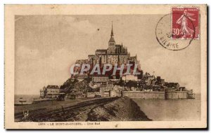 Old Postcard Mont St Michel Cote Sud