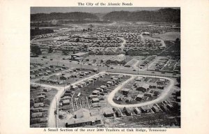 Oak Ridge Tennessee Trailer Park Aerial View Vintage Postcard AA43535