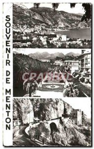 Modern Postcard Souvenir De Menton