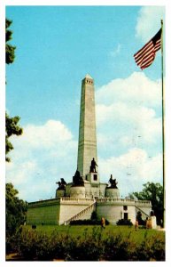 Postcard CEMETERY SCENE Springfield Illinois IL AT9221