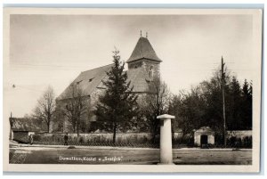 c1930's Domazlice Church of Saints Plzen Czech Republic RPPC Photo Postcard