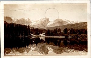 1939 Sprague's Lodge Estes Park CO Real Photo RPPC Postcard