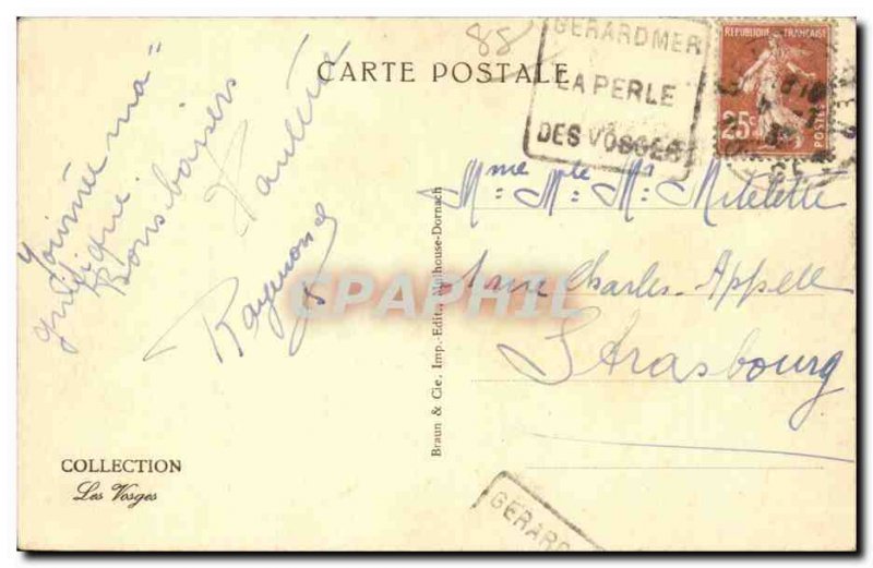 Old Postcard Gerardmer View from the road Remiremont