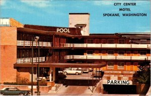 Spokane, WA Washington  CITY CENTER MOTEL  Roadside  ca1960's Chrome Postcard