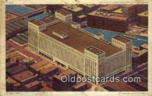 Chicago, IL USA Post Office 1943 Missing Stamp very small paper chip top edge