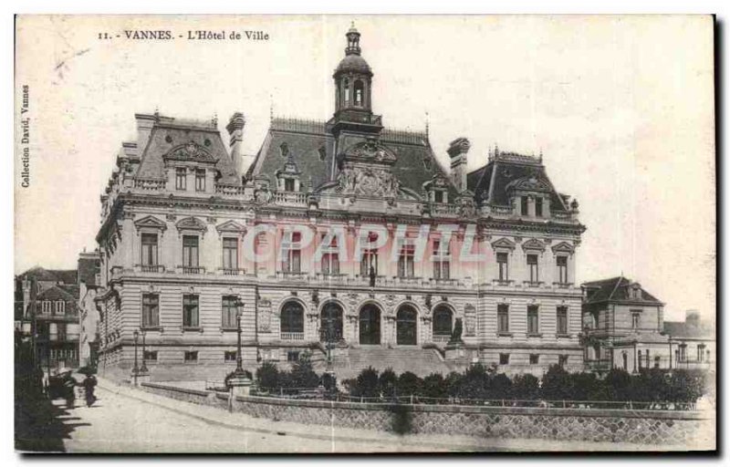 Old Postcard Vannes The Hotel de Ville