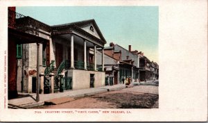 Chartres Street Vieux Carre New Orleans Louisiana Vintage Postcard C063