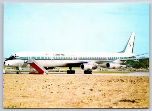 Airplane Postcard Saber Air Singapore Airways Airlines Douglas DC-8-61CF FP14