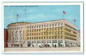 Scottish Rite Shrine Bldg Pueblo CO Colorado Postcard (AO5)