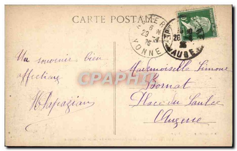Old Postcard Troyes Squares And Walks Garden Chevreuse