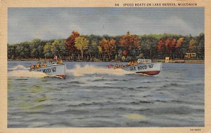 Speed Boats - Lake Geneva, Wisconsin WI  