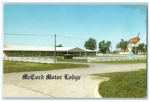 c1960's MrCord Motor Lodge Exterior Roadside Knoxville Iowa IA Unposted Postcard