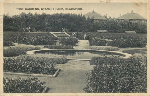 Postcard UK England Blackpool, Lancashire Stanley Park rose gardens