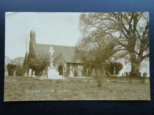 Derbyshire Bakewell ROWSLEY St Katherine's Church c1920s RP Postcard