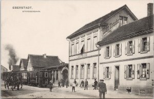 Eberstadt Germany Strassenbahn Tram Zur Traube Mecherlen Postcard E78