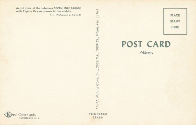 Seven Mile Bridge over Pigeon Key FL, Florida