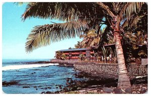 Waiaka Lodge View from the Coastline Kona Hawaii Big Island Postcard