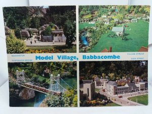 Vintage Multiview Postcard Babbacombe Model Village Mockington High St etc 1970s