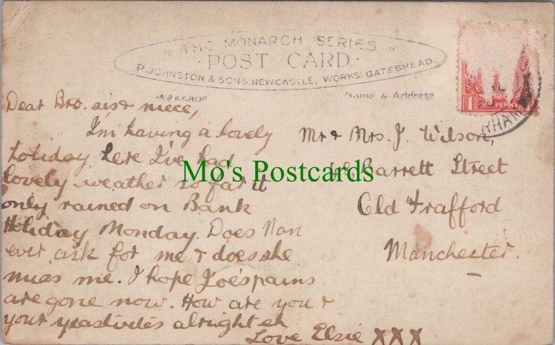 Genealogy Postcard - Wilson, 48 Barrett Street, Old Trafford, Manchester  GL1397