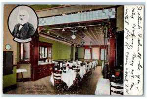 1910 A Corner n Cordes Cafe Adjoining Longfellow Mansion Portland ME Postcard 