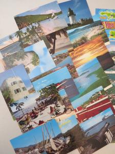 THE VIRGIN ISLANDS OF THE CARIBBEAN LOT OF 30 PLUS CHROME POSTCARDS