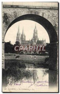 Old Postcard Bayeux Cathedral