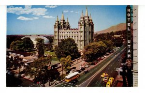 UT - Salt Lake City. Mormon Temple Square & Street Scene