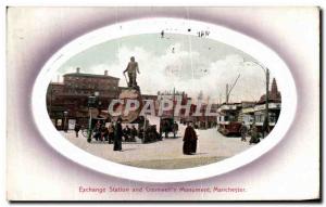 Old Postcard Exchange Station and Cromwell's Monument Manchester