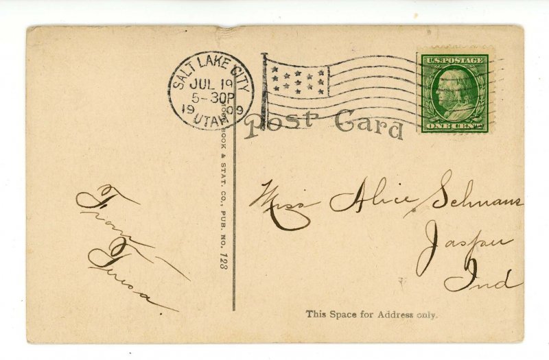 UT - Great Salt Lake. Sunset Scene  (damage)