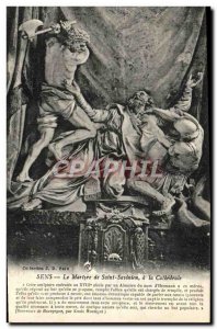 Old Postcard Sens The Martyrdom of Saint Savinien in the Cathedral