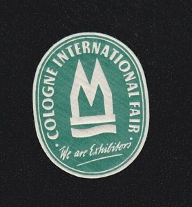 Cologne International Fair Vintage Label lbl1332 