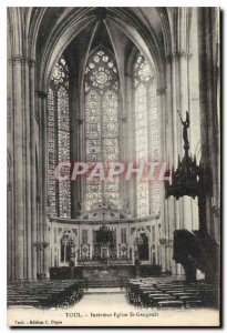 Old Postcard Toul Interior Church St Gengoult