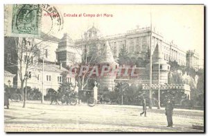 Old Postcard Madrid Entrada Al Camp Del Moro