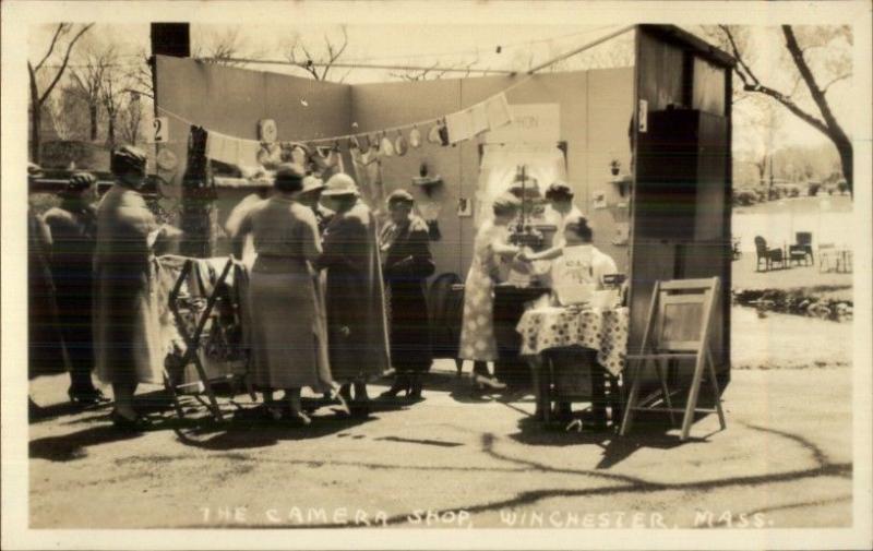 Winchester MA Enka Street Fair - Real Photo Postcard #8