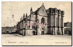 Mortagne - L & # 39Eglise - Old Postcard