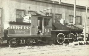 Railroad Train BRB&LRR 14 Real Photo Postcard