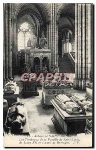 Postcard Abbey of Saint Denis Tombs of the Family of St. Louis of Louis XII a...