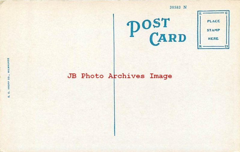 4 Postcards, Oskaloosa Iowa, Various Scenes, School-Post Office-Court House