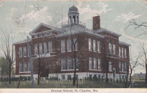 Benton School St. Charles Missouri MO Matson Postcard C47