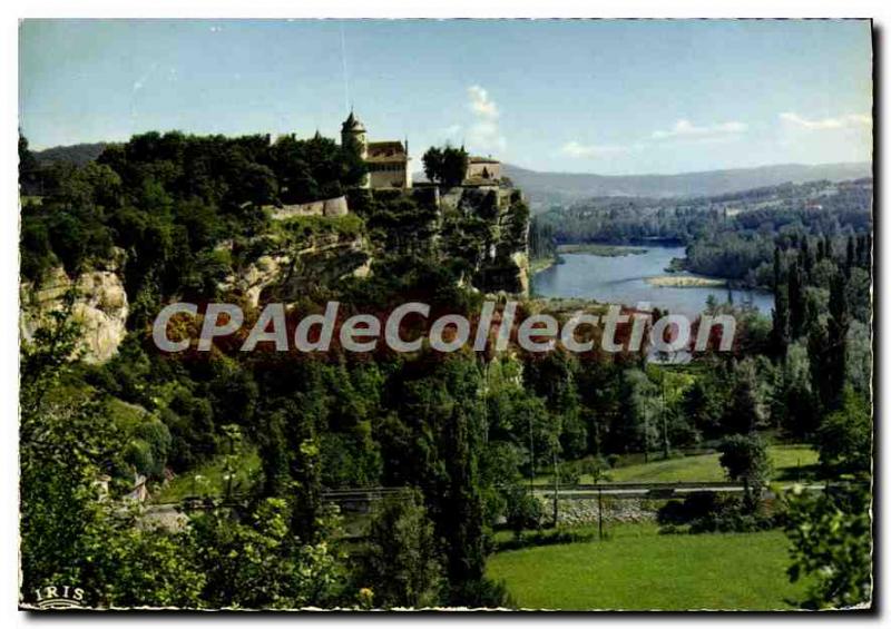 Modern Postcard the Confines of Perigord Perche on a Cliff