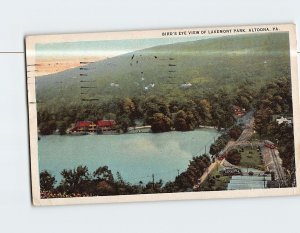 Postcard Bird's Eye View of Lakemont Park Altoona Pennsylvania USA