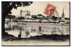 Old Postcard Saumur Chateau Vue Prize chestnut