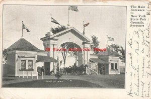 NY, Syracuse, New York, State Fair Grounds, Entrance View, 1908 PM