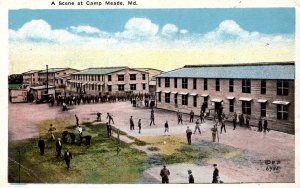 Military - Camp Meade, Maryland - A scene at the U.S. Army Base - 1920s