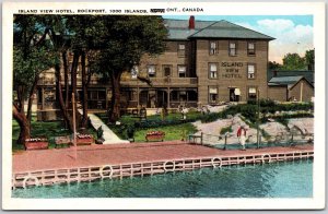 Island View Hotel Rockport 1000 Islands Ontario Canada Restaurant Postcard