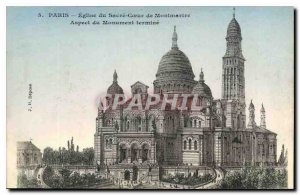 Postcard Old Paris Church of the Sacred Heart of Montmartre Monument Appearan...