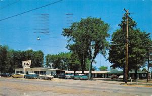 Claire Michigan 1960 Postcard Lone Pine Motel & Restaurant