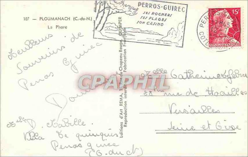 Postcard Modern Ploumanach (C N) Lighthouse